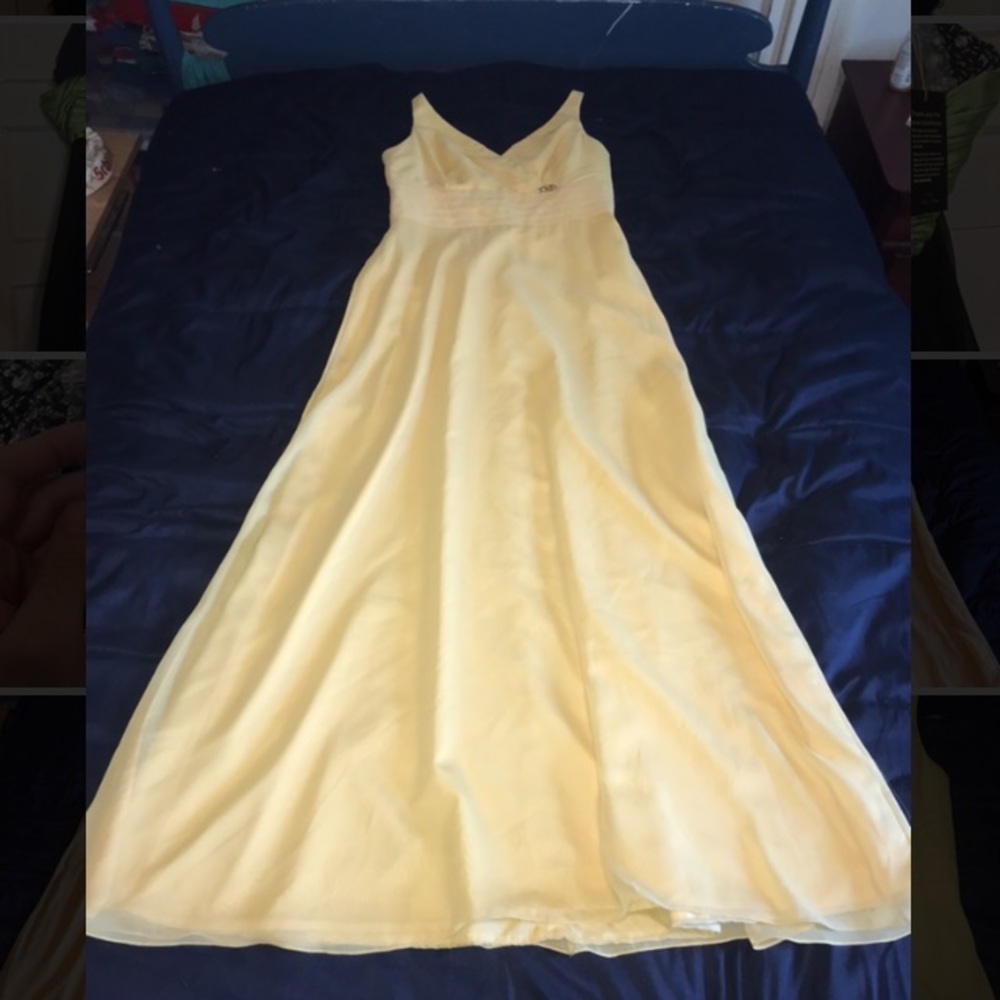 NWT Gorgeous Yellow Gown by Christina Wu Size 14